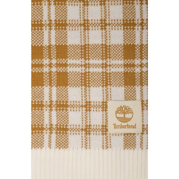 Timberland Scarf Buffalo Plaid Beige Off-White FabFitFun Fall 2023 10" x 68" $60 - Picture 5 of 10